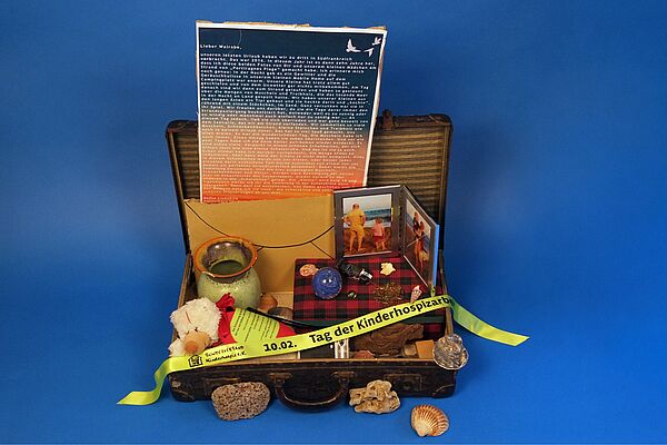 Ein Koffer voll mit Erinnerungsstücken.